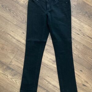 Tory Burch Super Skinny Jeans Black Denim Long 29